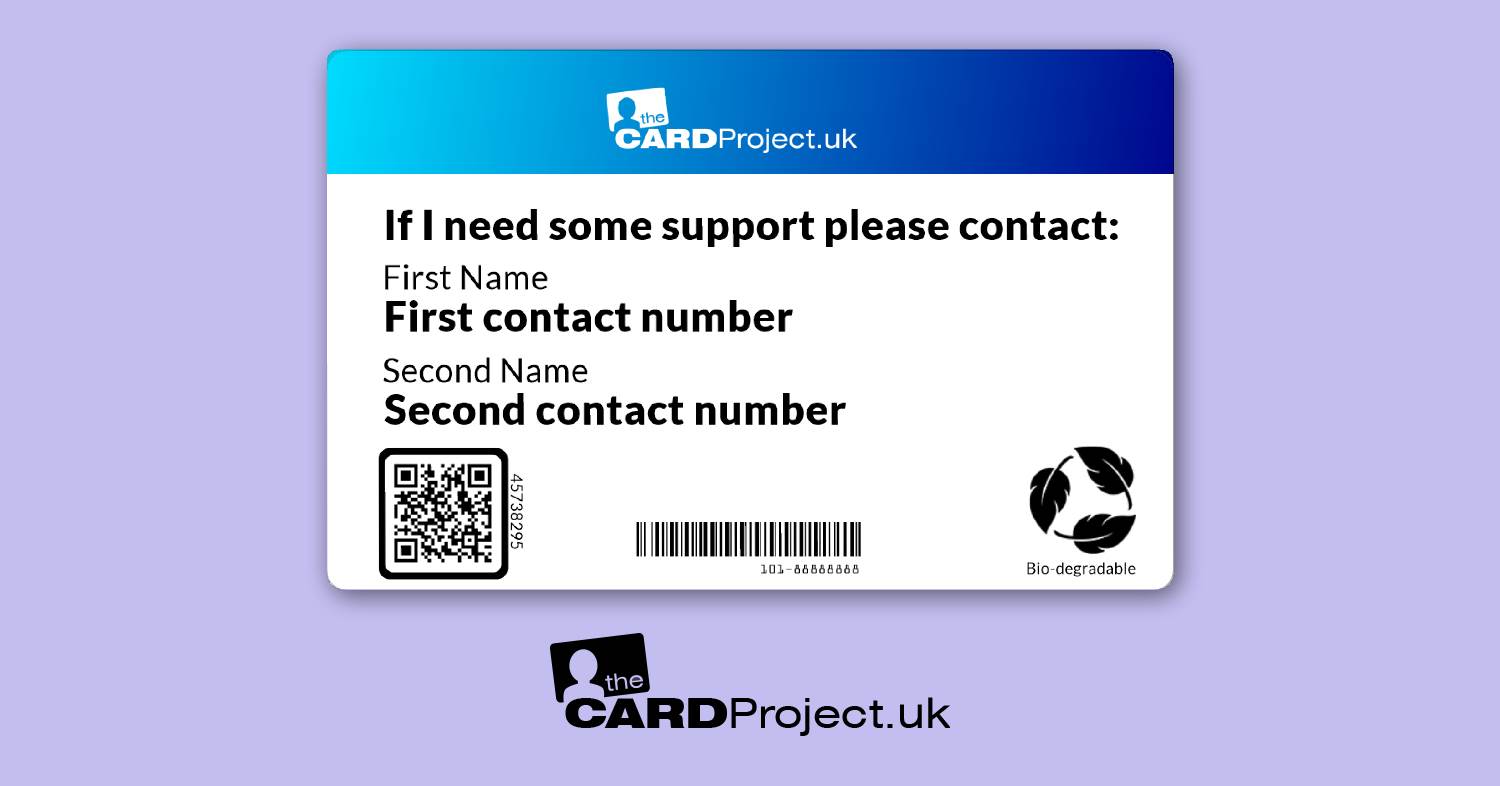 Hearing Impaired Awareness Photo Medical ID Alert Card  (REAR)